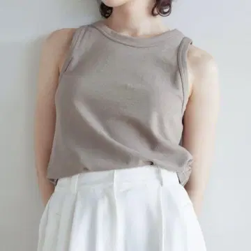 SeaRoomlynn 슬라브 COTTON 아메슬리 탱크 그레이지