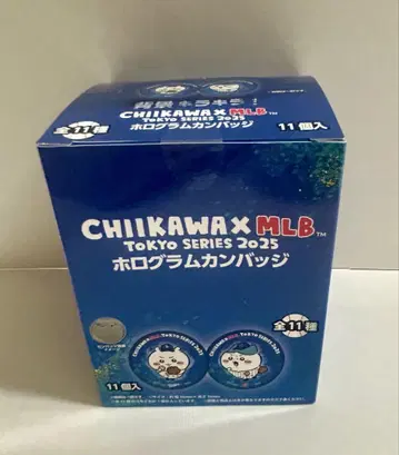 미개봉 새상품 치이카와 (먼작귀) MLB 홀로그램 캔뱃지 1BOX