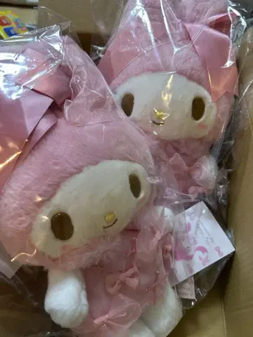 2개 세트 마이멜로디 벌스데이 인형 리본 공주 산리오