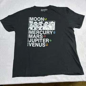 세일러문 블랙 티셔츠 2XL 빅 사이즈