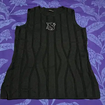 새상품급! Valenza po Sports 블랙 슬리브리스 탑