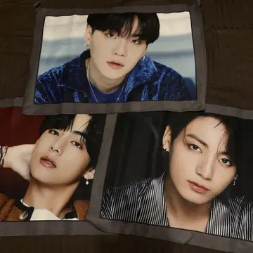 BTS BE 패브릭 포스터 윤기, 테테, 정국