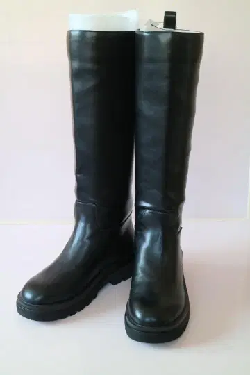 유나이티드 애로우즈 롱 부츠 블랙 통굽 미사용 새상품 25.5cm(XL)