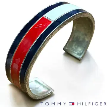 TOMMY HILFIGER / 커프 뱅글 리스트 밴드 로고 패턴 여성용
