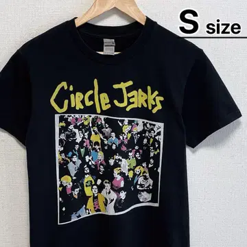 Circle Jerks 티셔츠 S 블랙 검정 밴딩 펑크 USA 구제 의류