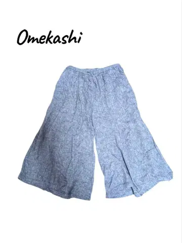 OMEKASI 린넨 혼방 와이드 팬츠