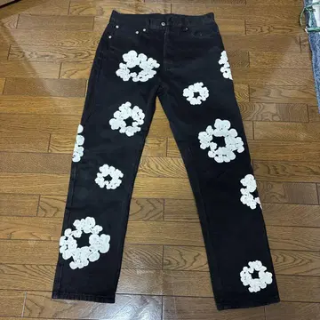 501 블랙 데님 W30 L32 자수