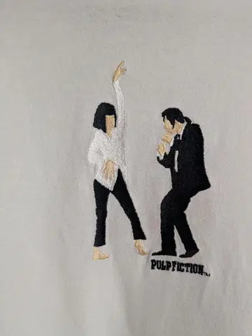 GOOD ROCK SPEED PULP FICTION 자수 티셔츠
