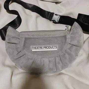 THEATRE PRODUCTS 메쉬 프릴 라운드 숄더백 M 그레이