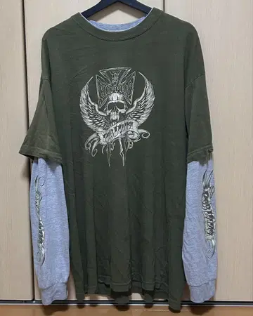 빈티지 VINTAGE 허리 코스트 초퍼스 롱 T