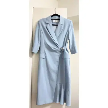 자켓 원피스 스카이블루