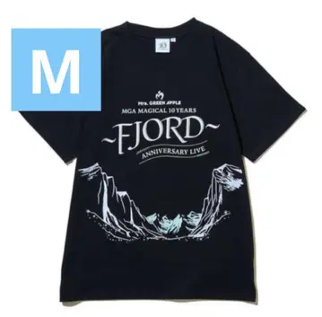 Mrs. GREEN APPLE FJORD 로고 티셔츠 블랙 M 사이즈