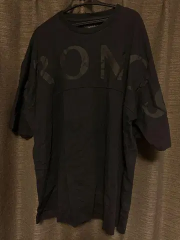 CRONOS 오버 사이즈 티셔츠 블랙