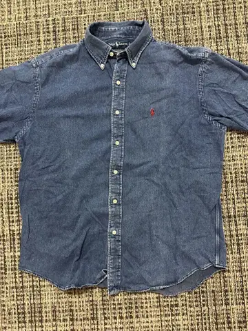 Ralph Lauren 데님 피케 셔츠 L