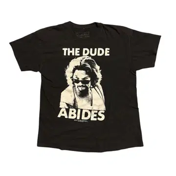 빈티지 T THE DUDE ABIDES 티셔츠 빅 리보스키