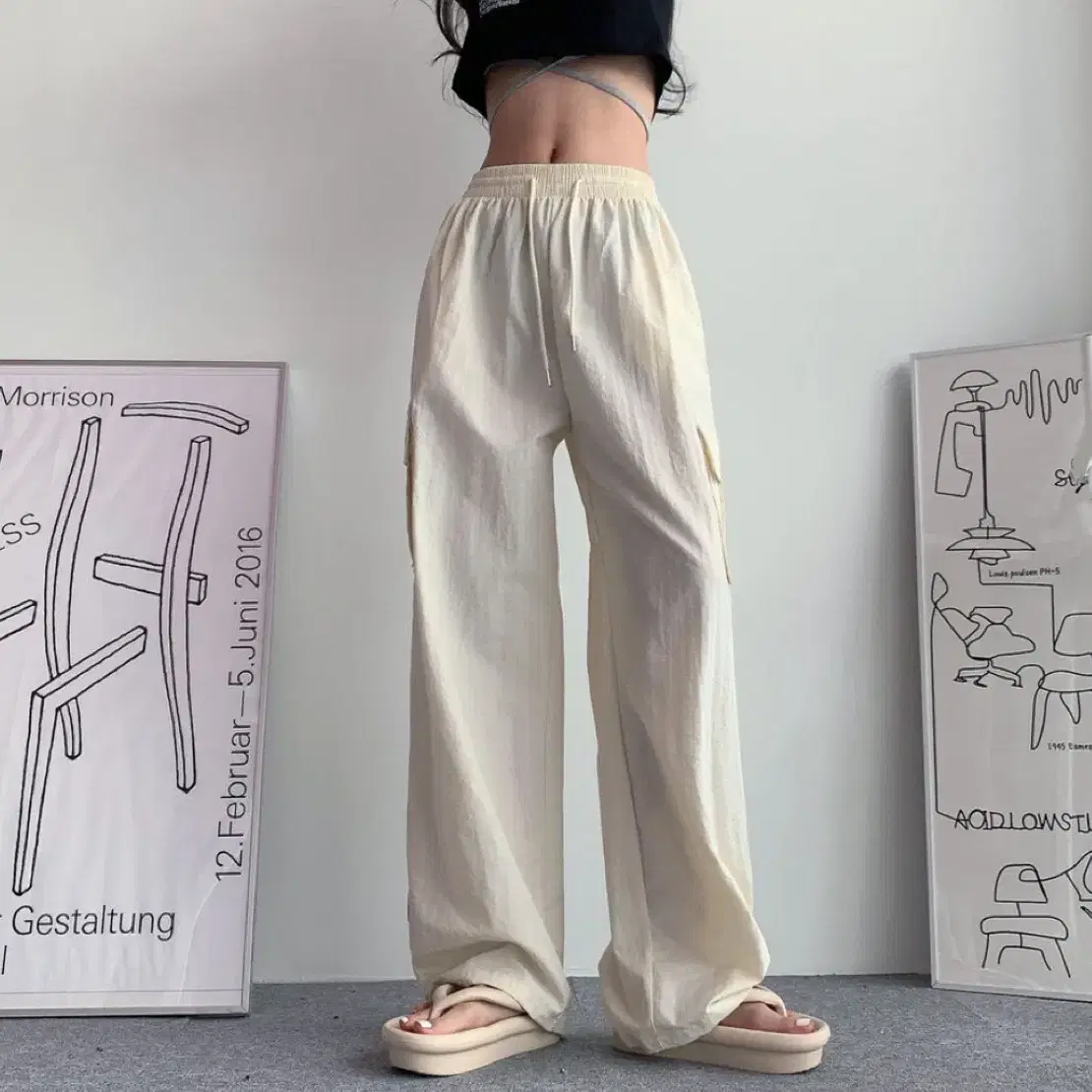 【illigo】string cargo banding pants MUSINSA公式 | ILLIGO String Cargo Banding Pants Brown