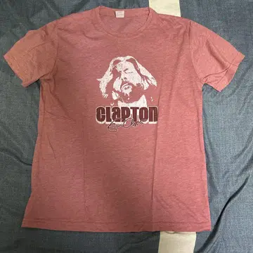 CLAPTON 티셔츠 빨간색 M 사이즈
