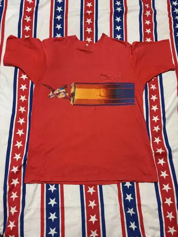빈티지 70scalifornia 포켓 양면 티셔츠 한텐 dogtown