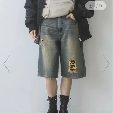 jeanasis 크러쉬 데님 조츠 M 사이즈