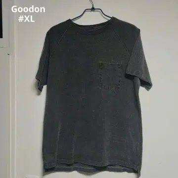 Goodon/티셔츠/무지/블랙/그레이/피그먼트 가공/헤비 온스