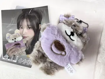 ILLIT 모카 1st 기념일 봉제 인형 Plush 키링