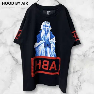 HOOD BY AIR 후드 바이 에어 티셔츠 반팔 블랙 M 사이즈