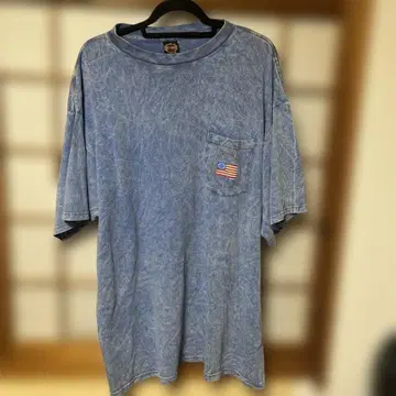 구제 의류 할리데이비슨 라이트 블루 티셔츠 XL