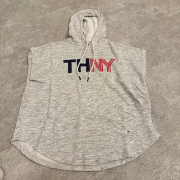 Tommy Hilfiger 후드 트레이닝복 그레이 슬리브리스 타월