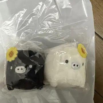 고흐 전 San-X 흑백 부 테노리 봉제 인형 세트