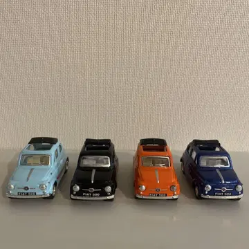 FIAT500 미니카 4대 세트