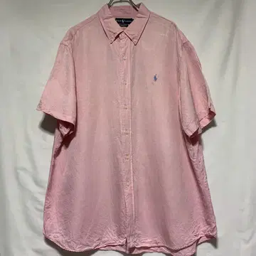 Ralph Lauren 실크 리넨 셔츠 2XL