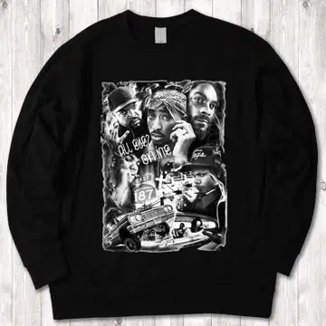 westcoastlegends mono 랩 티 블랙 맨투맨 XL