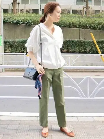 슬로브 이에나 베이커 팬츠 카키