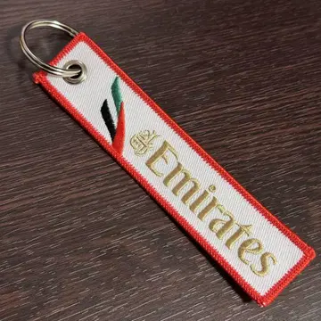 에미레이트 Emirates 꼬리 플라이트 태그 자수 키링