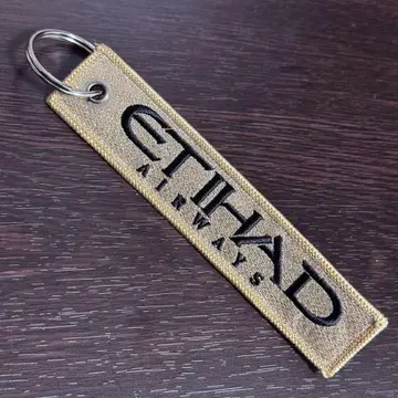 에티하드 항공 ETIHAD AIRWAYS 플라이트 택 키링 금
