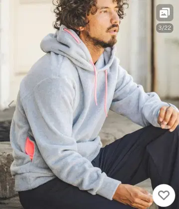 새상품급 felkod Neon Accent Fleece Parka