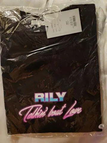 RILY Talkin' bout Love 티셔츠 XL 블랙