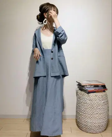 스나이델 컬러 린넨 자켓 & 스커트