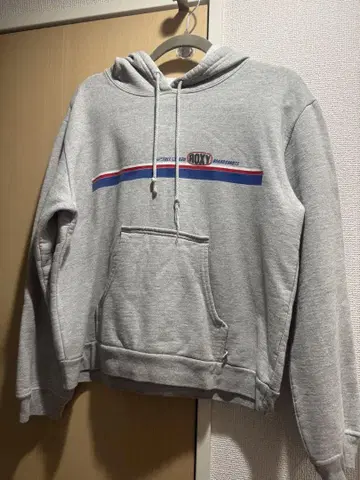 록시 후드 부착 후드티 그레이