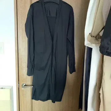 컨디션 최상 아나디스 시어 롱 가디건 블랙