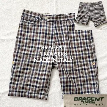 BRAGENT TROUSERS 2WAY 숏 팬츠 이탈리아제 올 패턴