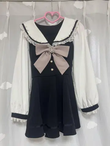 LIZLISA 세일러 카라 셋업 블랙