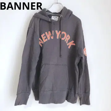 BANNER 남성용 후드티 프린트 후드티 후드 상의 그레이 M