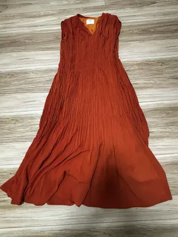 아메리빈티지 SHIRRING PLEATS NS DRESS