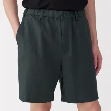 무지 라보 무인양품 라미 숏 팬츠 XL 흑먹색