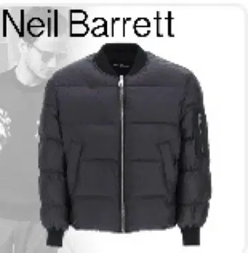 Neil Barrett 블랙 퍼퍼 자켓 블루종 S