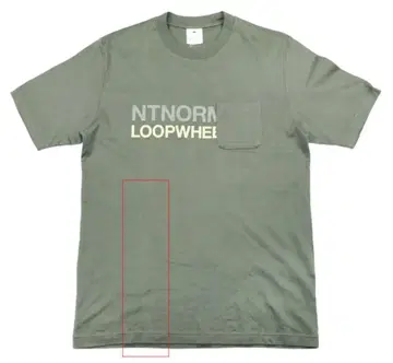 LOOPWHEELER 루프 휠러 반팔 티셔츠 M 그린 구제 의류
