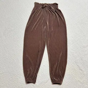 리브 캐주얼 팬츠 허리밴딩 리본 포함 조거 팬츠 a1605