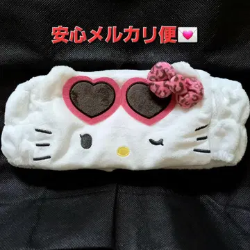 산리오 산리오 캐릭터즈 페이스 헤어밴드 키티 갸루 레오파드 무늬