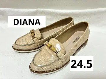 DIANA 다이애나 비트 로퍼 에나멜 크로코 24.5cm